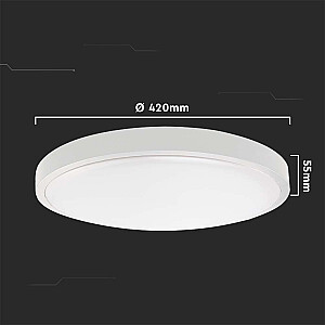 Plafond V-TAC VT-8630W-RD 30W LED IP44 42cm 3000K 3000lm (SKU 7621) White