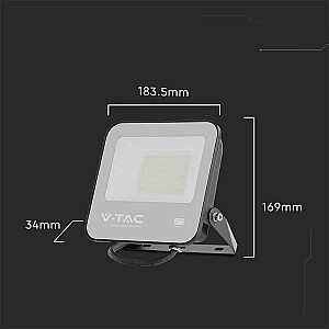 LED projector V-TAC VT-4455 FLOODLIGHT PRO SERIES 50W SAMSUNG CHIP 4000K 5740lm (SKU 8844) Black