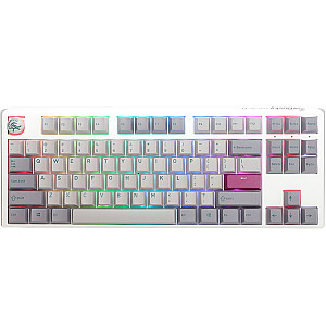 Ducky One 3 Mist Grey TKL spēļu tastatūra, RGB LED - MX Brown