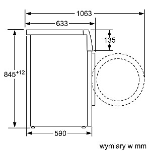 Свободно стоящий Bosch WAN2813APL