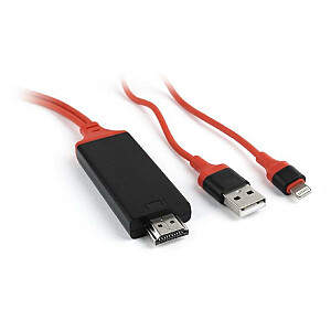 CABLE LIGHTNING TO HDMI/+USB GEMBIRD