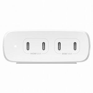 BELKIN WALL CHARGER 4X PORT USB-C GAN 200W, WHITE