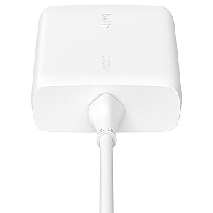 BELKIN WALL CHARGER 4X PORT USB-C GAN 200W, WHITE