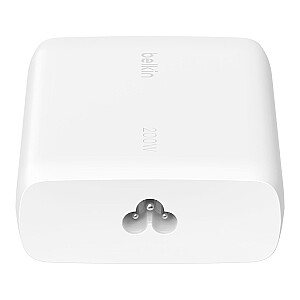 BELKIN WALL CHARGER 4X PORT USB-C GAN 200W, WHITE