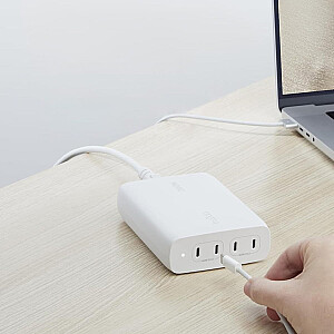 BELKIN WALL CHARGER 4X PORT USB-C GAN 200W, WHITE