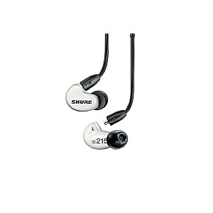 Shure AONIC 215 - in-ear headphones with single transducer and 3.5mm cable (white)