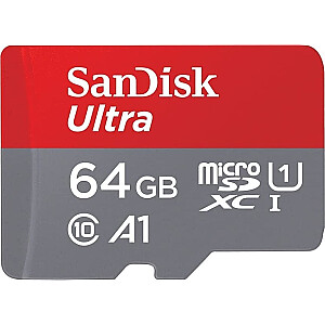 Karta SanDisk Ultra MicroSDXC 64 GБ 10. klase UHS-I/U1 A1 (SDSQUAB-064G-GN6MA)