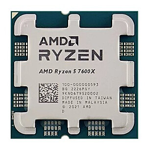 AMD Ryzen 5 7600X Процессор 4,7GHz / 32MB L3 / AM5 / Tray