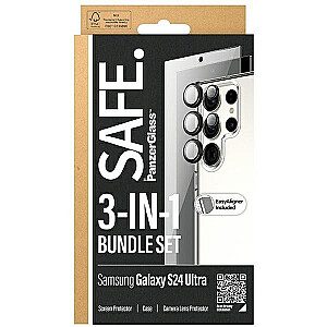 PanzerGlass BSAFE95674 Ekrāna Aizsargstikls / Aizmugurējais Apvalks / Aizsargplēve kamerām priekš Samsung Galaxy S24 Ultra