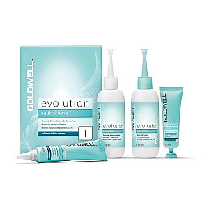 GOLDWELL SET Evolution Neutral Wave bāzes losjons 60 ml + aktivators 20 ml + neitralizators 100 ml + Interfluid 30 ml