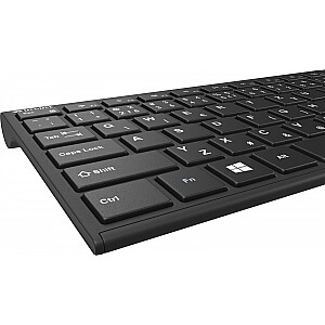 Bezvadu tastatūra SLIM YKB 2000 CSBK uzlādējama