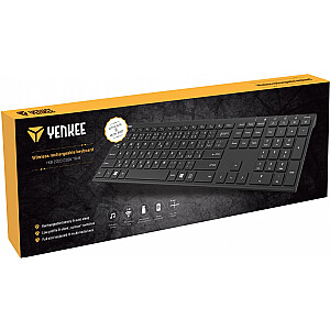 Bezvadu tastatūra SLIM YKB 2000 CSBK uzlādējama