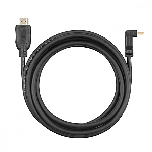 HDMI v 2.0 kabelis, apzeltīts, izliekts, 1,8 m