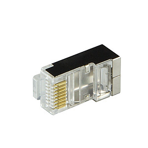 Вилки RJ45 CAT.6 с крышкой, 100 шт. экранированный, белый