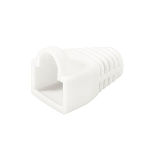 Вилки RJ45 CAT.6 с крышкой, 100 шт. экранированный, белый