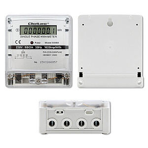 Vienfāzes elektroniskais skaitītājs | enerģijas skaitītājs | 230V | LCD displejs