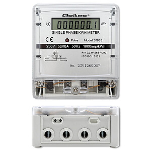 Vienfāzes elektroniskais skaitītājs | enerģijas skaitītājs | 230V | LCD displejs