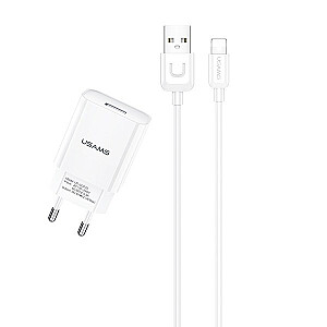 1x USB T21 Lightning 2.1A sienas lādētājs