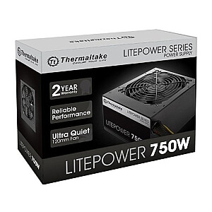 Zasilacz – Litepower II Black 750 W (Active PFC, 2xPEG, 120 mm, Single Rail)