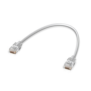 Сетевой кабель Ubiquiti UACC-Cable-Patch-EL-0.15MW, прозрачный, белый, Cat6