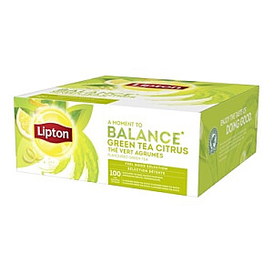 Zaļā tēja Lipton Balance Green Tea Citrus, 100x1.8g