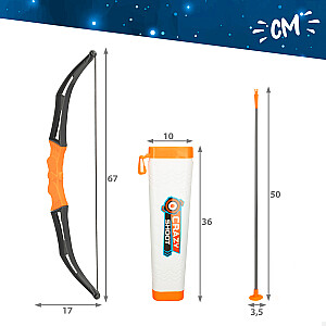 Лук с 3 стрелами и целью 54 cm 3+ CB47459