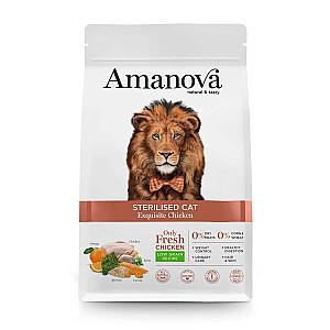 AMANOVA Adult Cat Sterilised Exquisite Chicken - dry cat food - 1,5kg