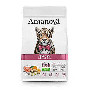 AMANOVA Adult Cat Salmon Deluxe - dry cat food - 1,5kg