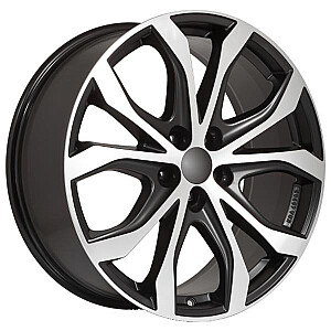 Alutec W10X racing-black frontpolished 9x20 5x127 ET52 CB71,6 60° 850 kg W10-902052D13-5 Alutec