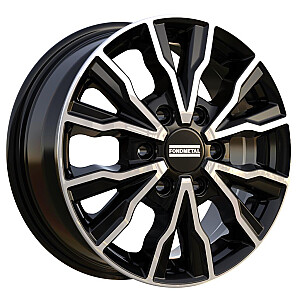 Fondmetal PRO2 Glossy Black Machined 7x17 6x120 ET48 CB74,5 60° 1250 kg RF19904 Fondmetal