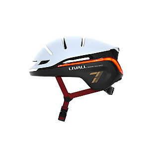 Livall EVO21 Smart Bicycle Helmet LED/SOS 58-62cm White