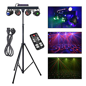 LIGHT4ME LED BEAM PAR FLOWER BALL LASER UV STROBE