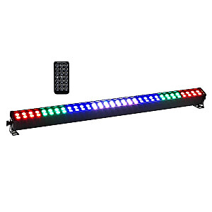 LIGHT4ME LED BAR 64x3W RGB strip 8 sections + remote control