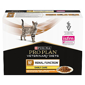 PURINA Feline Veterinary Diets NF Renal Function Chicken - wet cat food - 10x85 g