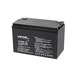 VIPOW Gel Battery 12V 100Ah