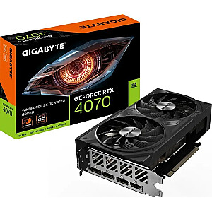 Videokarte Gigabyte GeForce RTX 4070 Windforce 2X OC V2 12 ГБ GDDR6 (GV-N4070WF2OCV2-12GD)