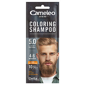 CAMELEO Men Coloring Shampoo окрашивающий шампунь для мужчин 5.0 Светло-Коричневый 15мл