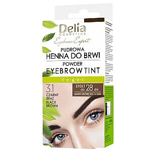 DELIA Pulverhenna uzacīm 3.1 Black Brown 4g