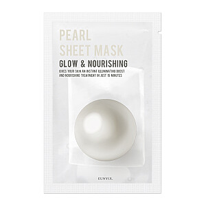 EUNYUL Sheet Mask Pearl balinoša un barojoša sejas maska ar pērlēm 22ml