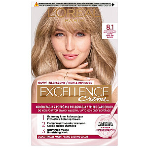 Краска для волос L’OREAL Excellence Creme 8.1 Светлый Пепельный Блондин