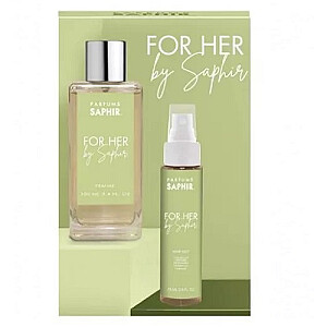 SET SAPHIR For Her EDP purškiklis 100 ml + PLAUKŲ LAKŠAS 75 ml