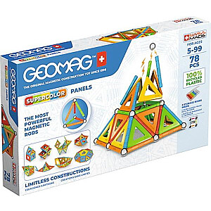 GEOMAG Supercolor Recycled paneļi - magnētiskie bloki 78 el. G379