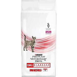 Purina VETERINĀRĀS DIĒTAS Feline DM sausā kaķu barība 1,5 kg pieaugušiem putniem