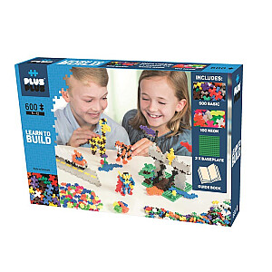 Plus Plus Building Blocks Учимся строить 600 деталей 5008 DANTE