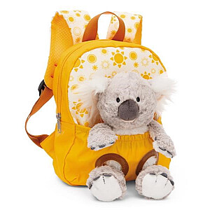 NICI 49842 Mugursoma 21x26 cm dzeltena + Koalas talismans 25 cm