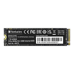 Verbatim Vi3000 1 TB SSD (PCIe 3.0 x4, NVMe, M.2 2280)