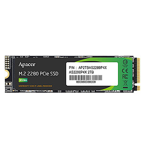 Диск SSD Apacer AS2280P4X 2 ТБ M.2 PCIe NVMe Gen3 x4 2280 (2100/1700 МБ/с)