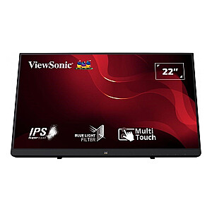 Viewsonic TD2230 datora monitors 54,6 cm (21,5 collas) 1920 x 1080 pikseļi Full HD LCD skārienekrāns vairāku lietotāju melns