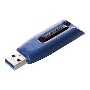 USB zibatmiņa 128GB Verbatim 3.2 V3 Max melns/zils mazumtirdzniecība