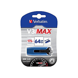 USB-флешка 64 ГБ Verbatim 3.2 Store&#39;n Go V3 Max Black розничная продажа